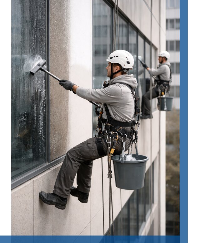 Мойка фасадов зданий в Ишиме под ключ от 364 р. | ВЫСОТНИК-Шм