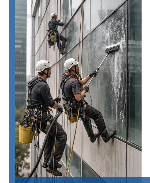 Профессиональная высотная мойка фасадов зданий в Ишиме