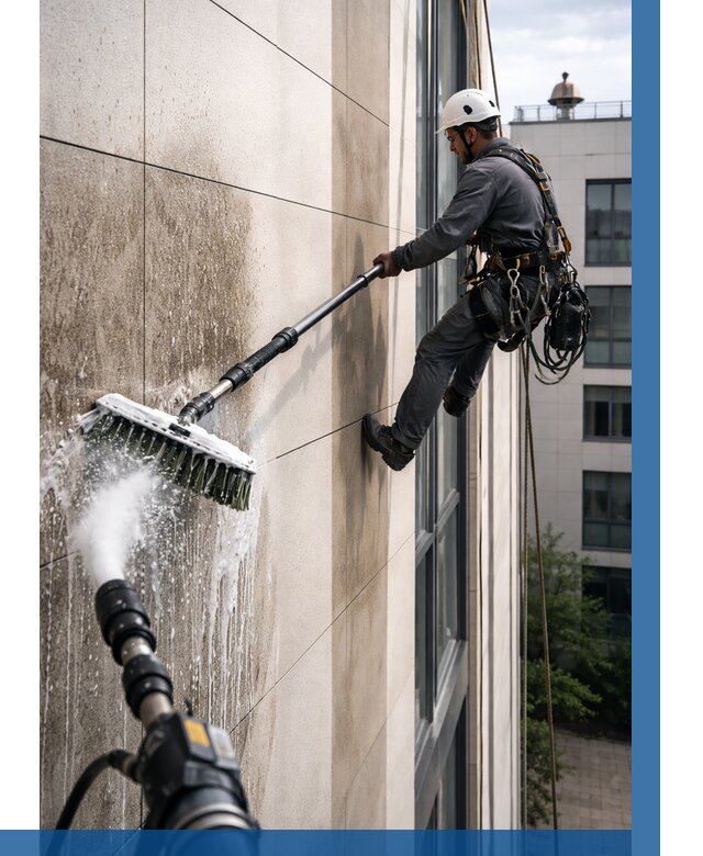 Мойка фасада из керамогранита в Ишиме от 312 р. | ВЫСОТНИК-Шм