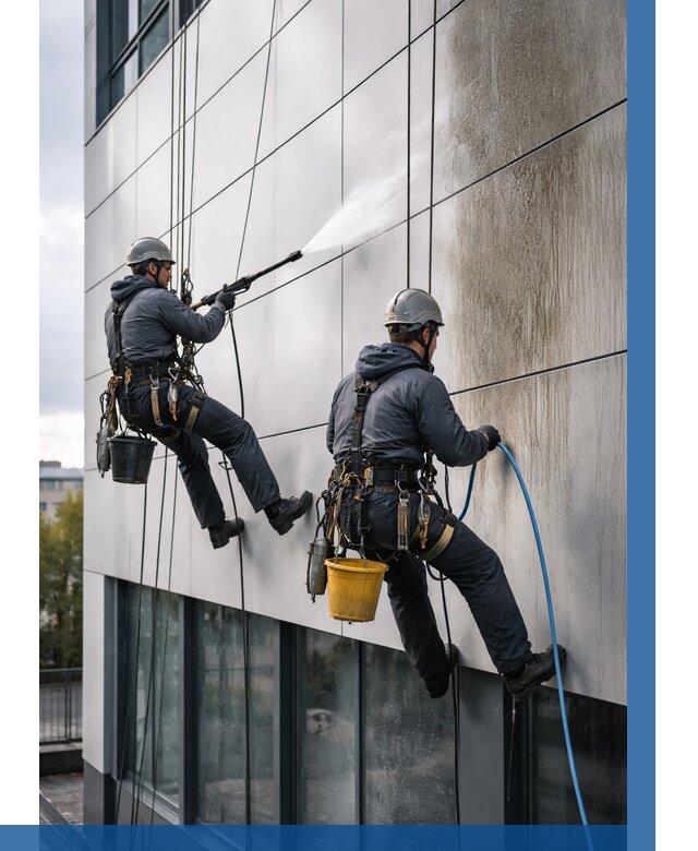 Мойка фасада из композита в Ишиме по цене от 312 р. | ВЫСОТНИК-Шм