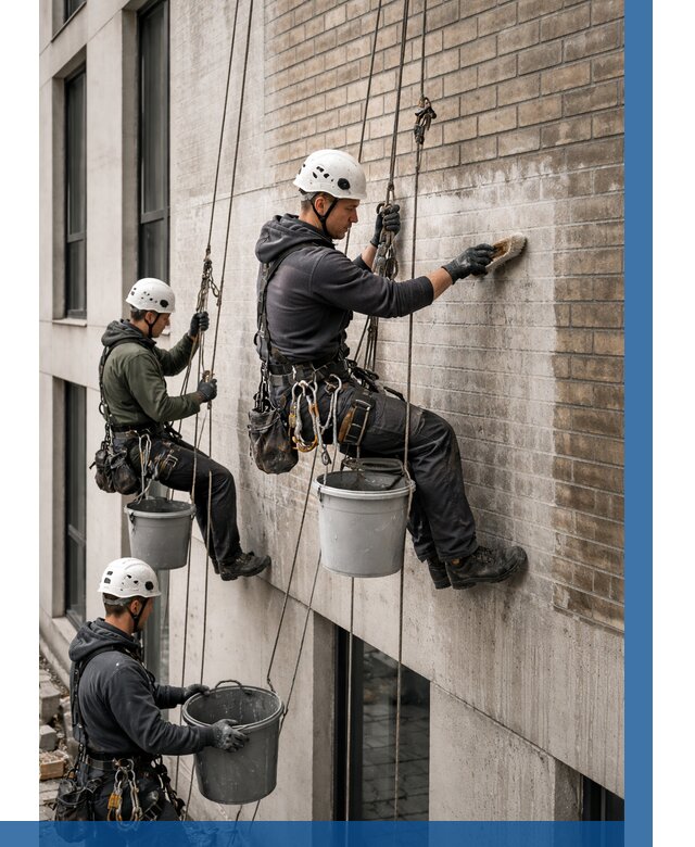 Удаление высолов с фасада в Ишиме от 260 р. | ВЫСОТНИК-Шм