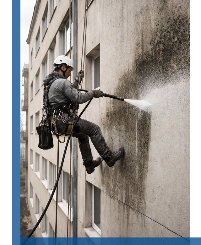 Профессиональная очистка фасадов от плесени в Ишиме