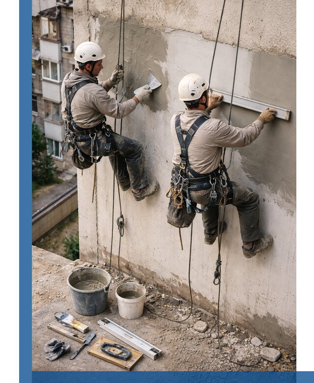 Комплексный ремонт штукатурного фасада с гарантией в Ишиме