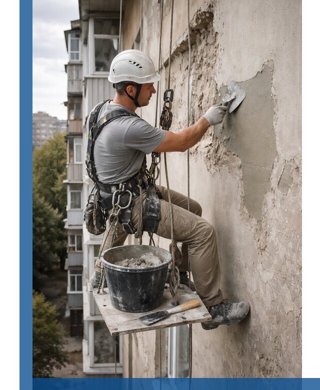 Восстановление фасадной штукатурки в Ишиме с гарантией качества