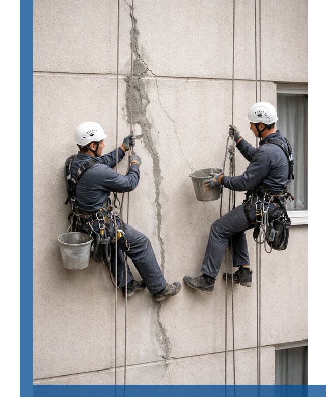 Заделка трещин на фасаде в Ишиме с гарантийным ремонтом