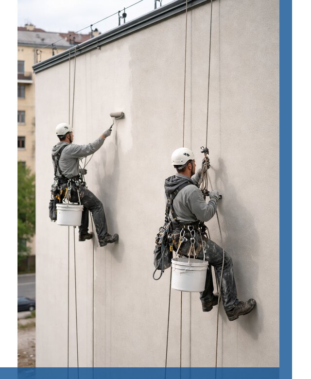 Покраска оштукатуренного фасада в Ишиме от 333 р. | ВЫСОТНИК-Шм