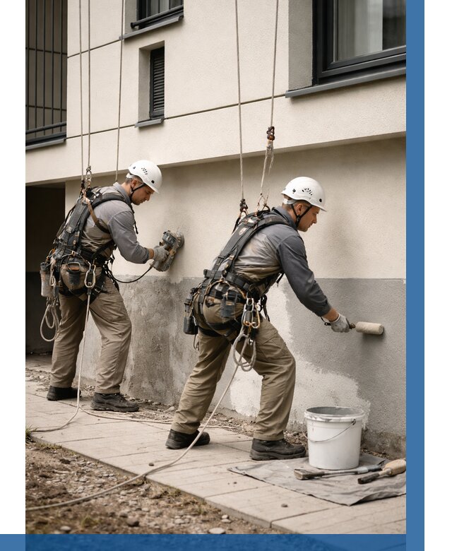 Окраска цоколя здания в Ишиме от 468 р. под ключ | ВЫСОТНИК-Шм