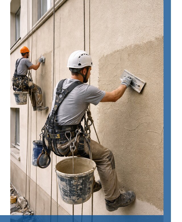 Декоративная штукатурка фасада в Ишиме от 1247 р. | ВЫСОТНИК-Шм