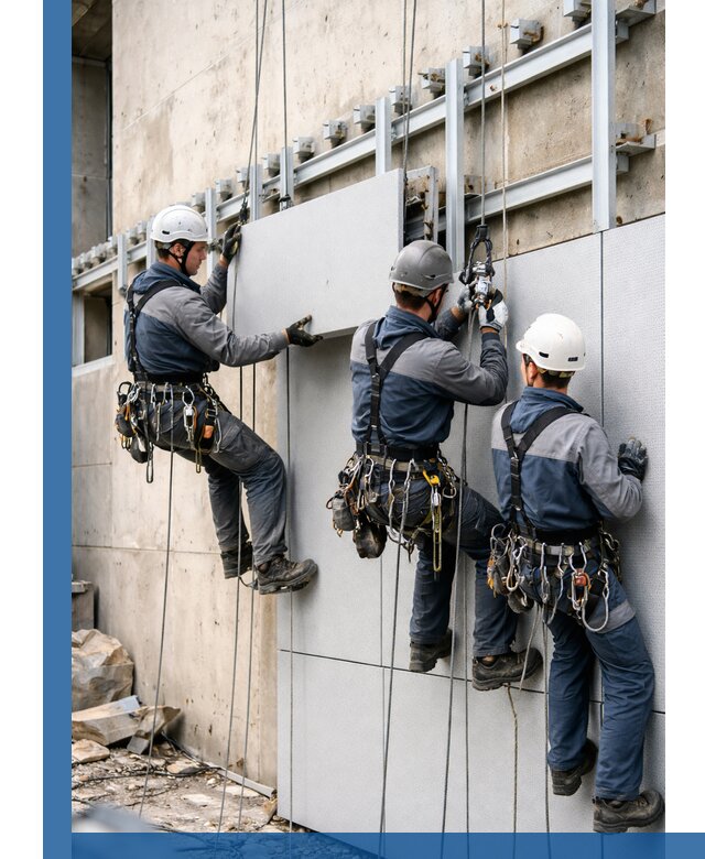 Монтаж вентилируемого фасада в Ишиме под ключ с гарантией качества