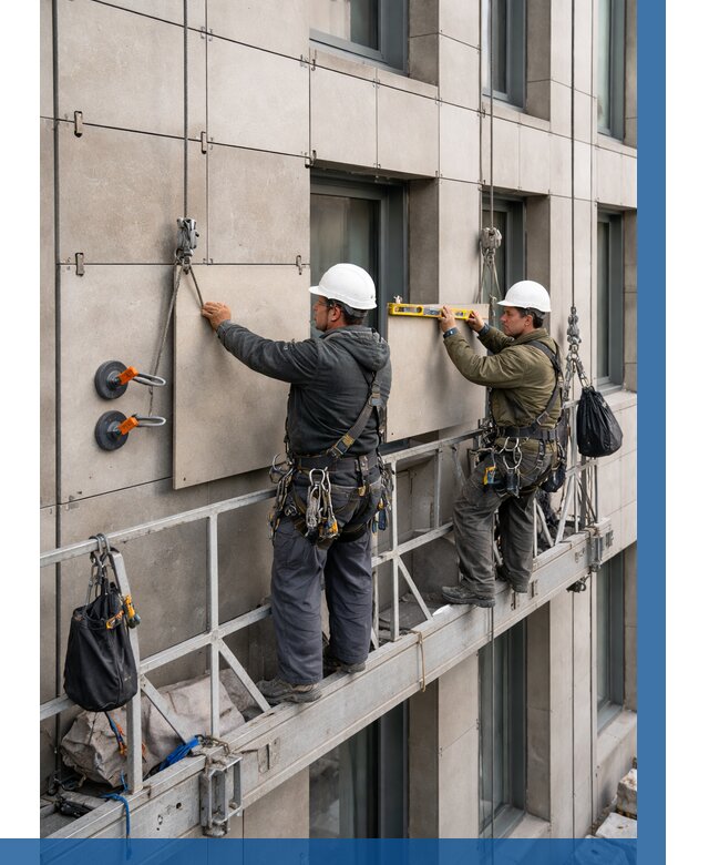 Монтаж керамогранита на фасад в Ишиме от 2598 р. | ВЫСОТНИК-Шм