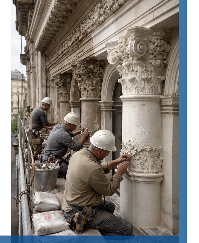 Реставрация фасадной лепнины в Ишиме от 2598 р. | ВЫСОТНИК-Шм