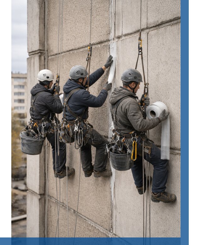 Ремонт межпанельных швов в Ишиме от 779 р. | ВЫСОТНИК-Шм