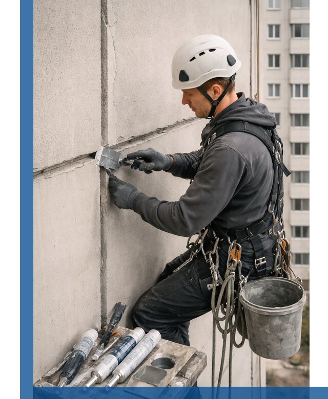Ремонт межпанельных швов в Ишиме герметизация и восстановление