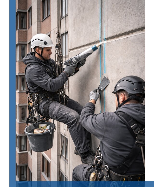 Вторичная герметизация швов фасада и кровли в Ишиме