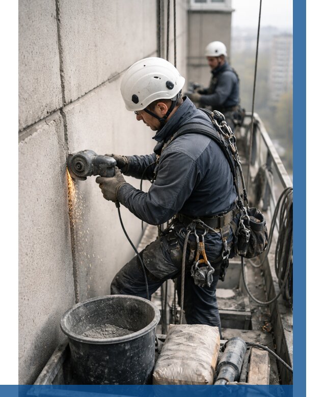 Штробление межпанельных швов в Ишиме от 1247 р. | ВЫСОТНИК-Шм