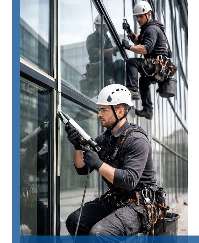 Герметизация витражных швов в Ишиме для зданий и фасадов