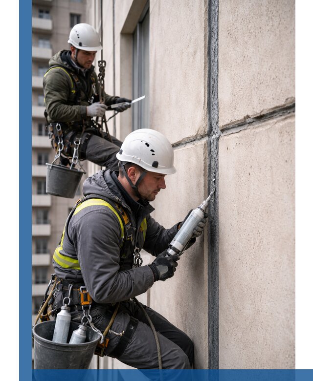 Герметизация деформационных швов фасада в Ишиме качественно