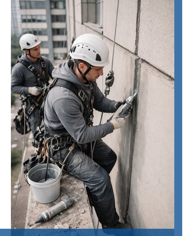 Ремонт деформационных швов здания в Ишиме от 1039 р. | ВЫСОТНИК-Шм