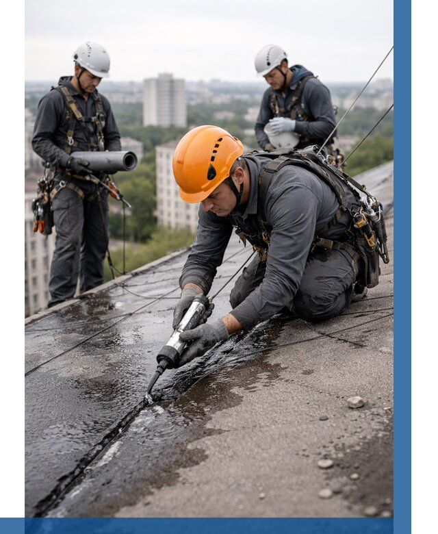 Устранение протечек кровли в Ишиме от 12472 р. | ВЫСОТНИК-Шм