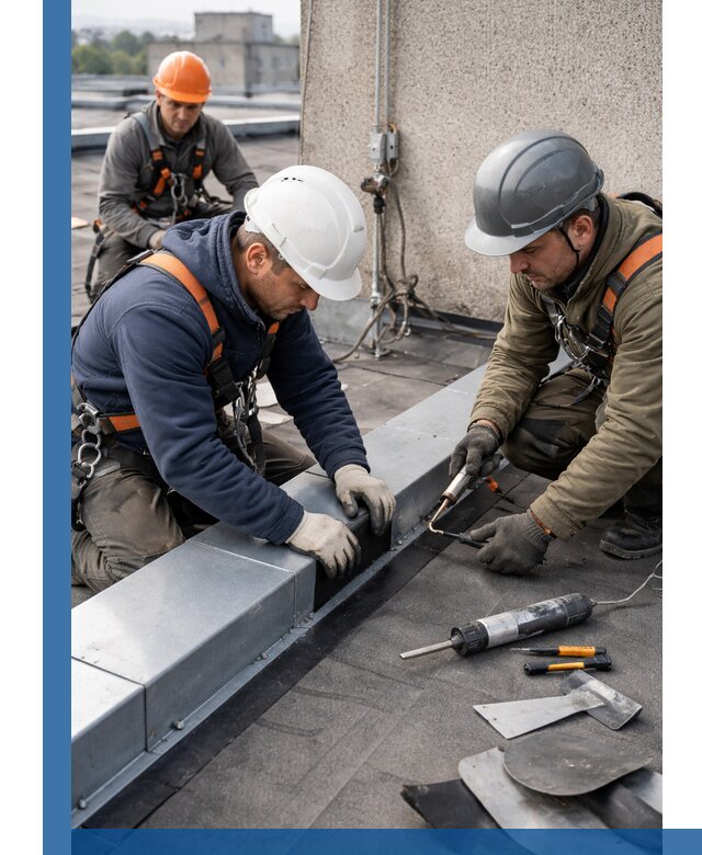 Ремонт кровельных примыканий в Ишиме профессионально