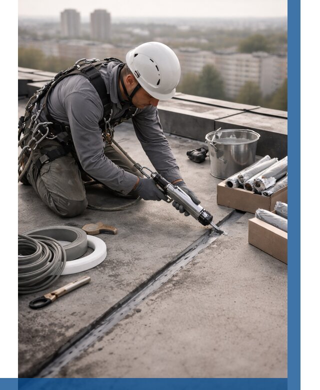 Герметизация швов кровли в Ишиме от 468 р./м2 | ВЫСОТНИК-Шм