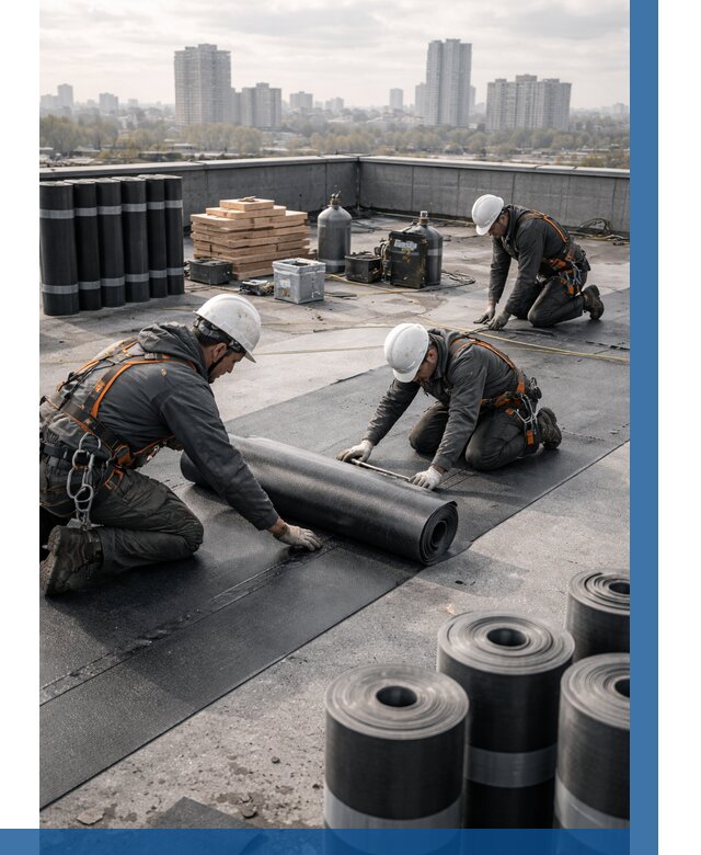 Монтаж мягкой кровли под ключ в Ишиме от 468 р. | ВЫСОТНИК-Шм