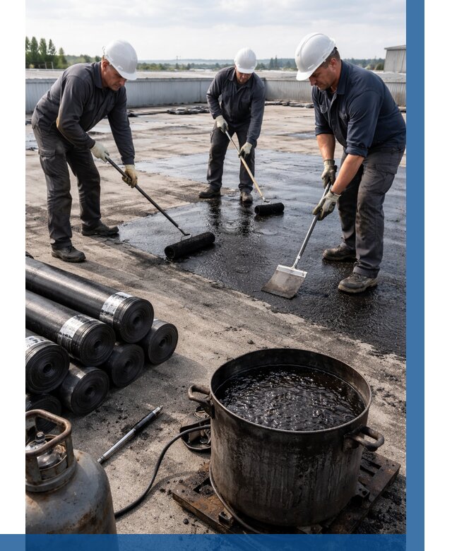 Гидроизоляция кровли мастикой в Ишиме от 624 р. | ВЫСОТНИК-Шм