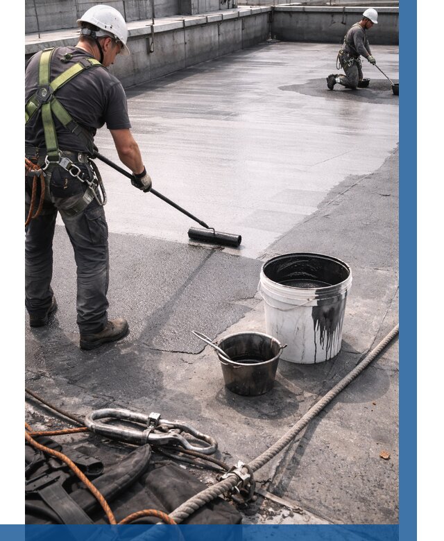 Гидроизоляция кровли жидкой резиной в Ишиме от 520 р. | ВЫСОТНИК-Шм