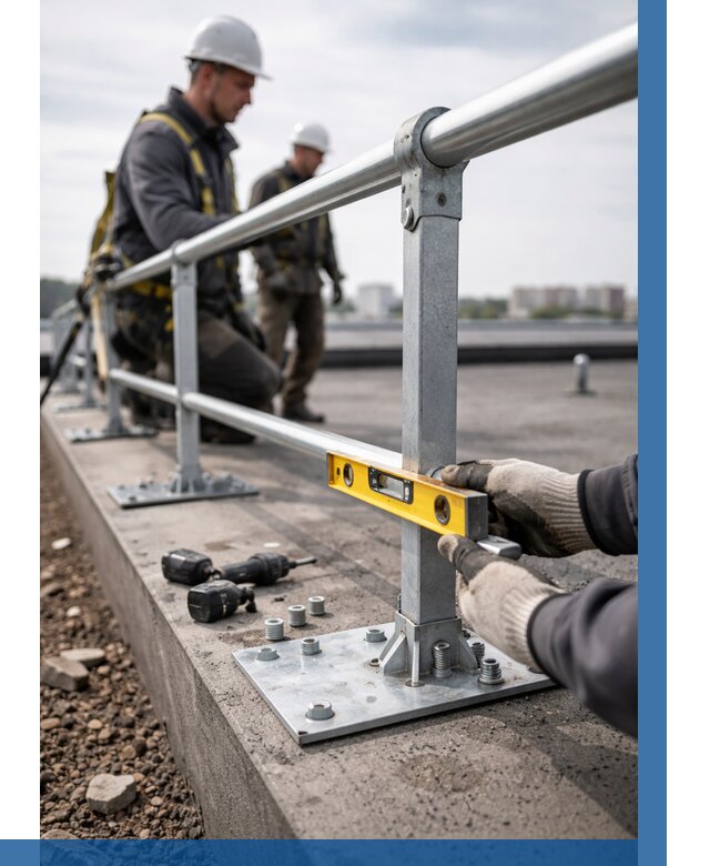 Монтаж кровельного ограждения в Ишиме от 1247 р. | ВЫСОТНИК-Шм