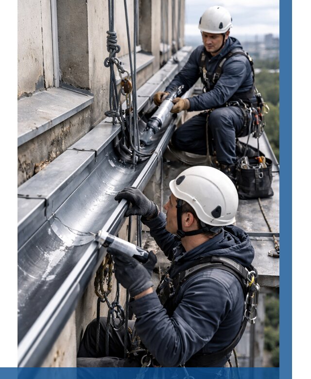 Ремонт водосточных желобов в Ишиме от 6755 р. | ВЫСОТНИК-Шм