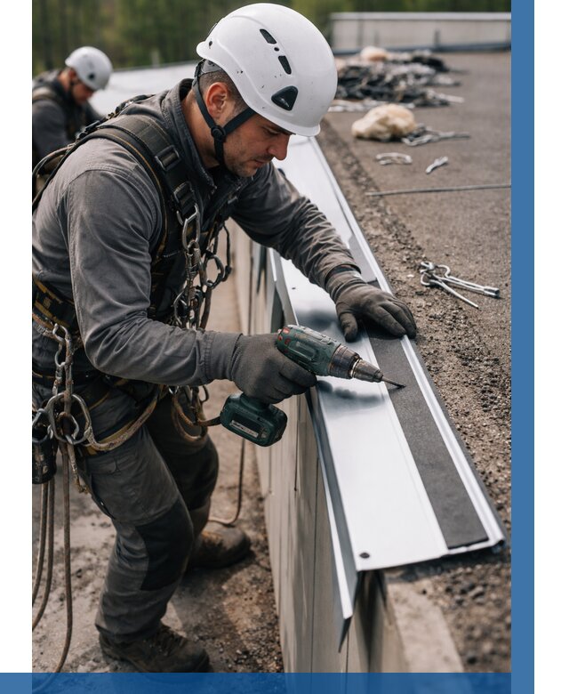 Монтаж капельника на кровле в Ишиме от 312 р. | ВЫСОТНИК-Шм