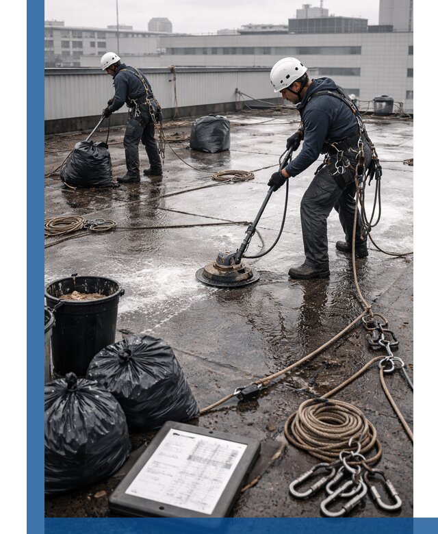 Плановая очистка кровли по графику в Ишиме для безопасности