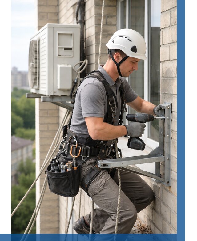 Установка кронштейнов кондиционера в Ишиме от 3638 р. | ВЫСОТНИК-Шм