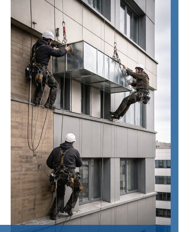 Монтаж воздуховодов на фасаде в Ишиме от 1559 р. | ВЫСОТНИК-Шм