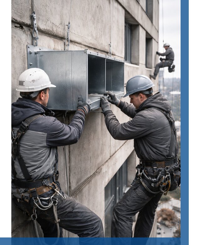 Монтаж вентиляционных коробов в Ишиме от 3118 р. | ВЫСОТНИК-Шм