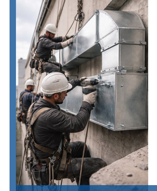 Профессиональный монтаж вентиляционных коробов в Ишиме под ключ