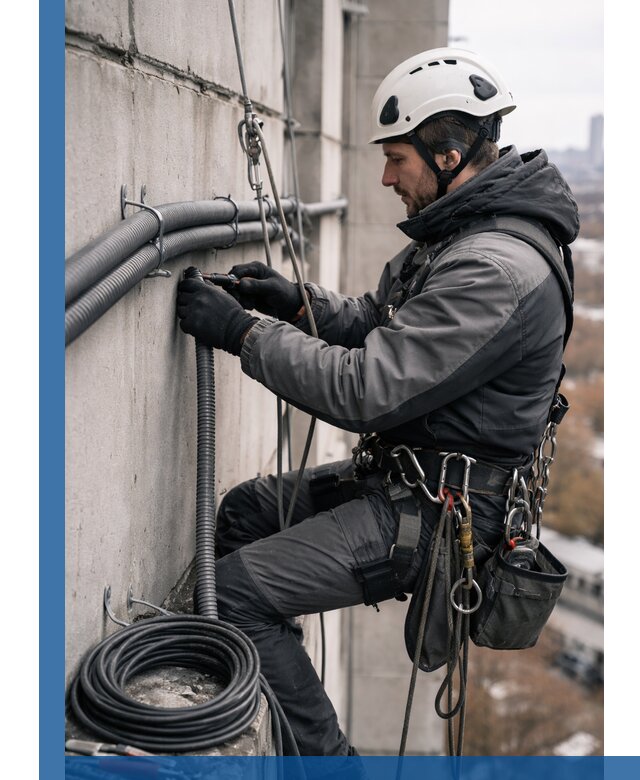 Профессиональный монтаж гофры для кабеля в Ишиме с гарантией