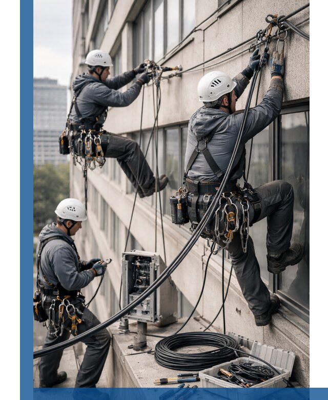 Прокладка оптоволоконного кабеля в Ишиме под ключ с тестированием