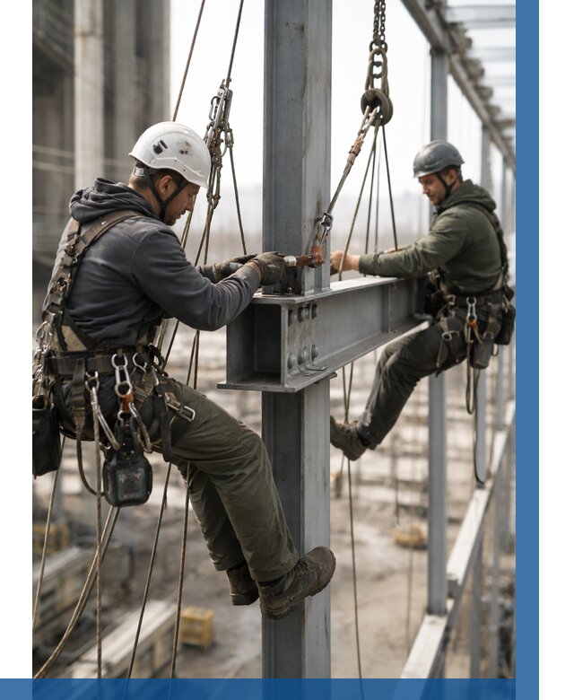 Монтаж металлоконструкций на высоте в Ишиме от 3638 р. | ВЫСОТНИК-Шм