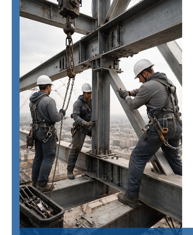 Профессиональный монтаж металлоконструкций на высоте в Ишиме