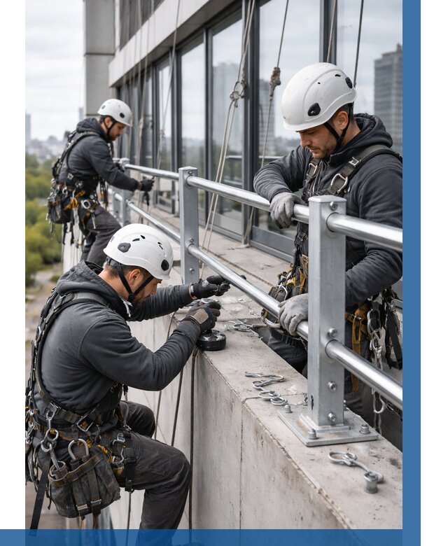 Монтаж ограждений на высоте в Ишиме, от 1247 р. | ВЫСОТНИК-Шм