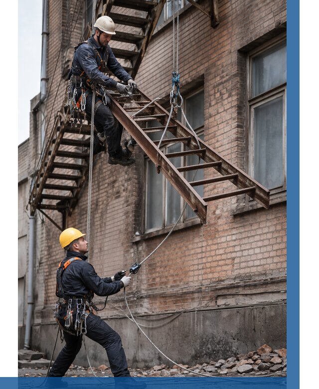 Демонтаж пожарной лестницы в Ишиме от 12472 р. | ВЫСОТНИК-Шм