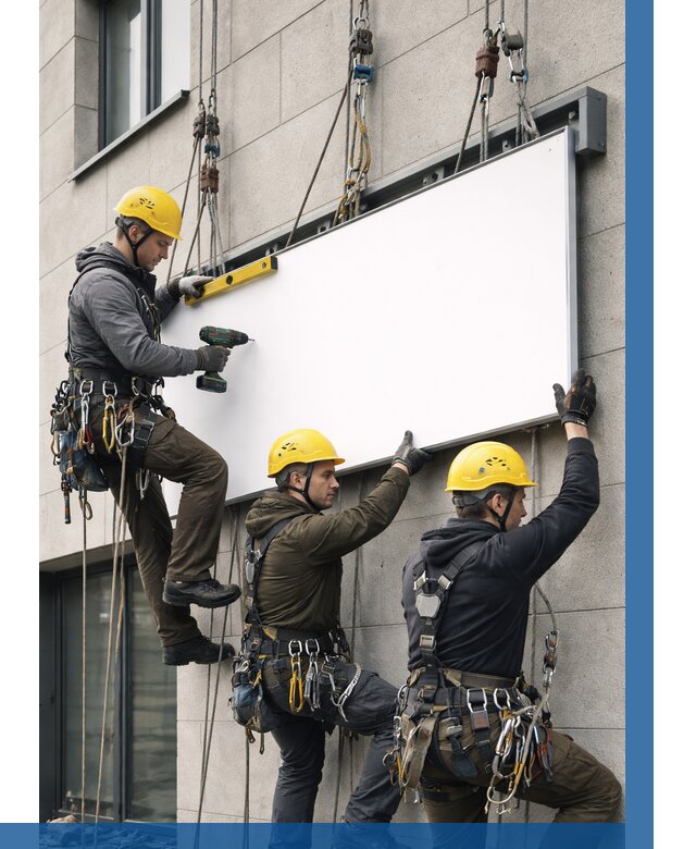 Монтаж рекламной вывески в Ишиме от 8314 р. | ВЫСОТНИК-Шм