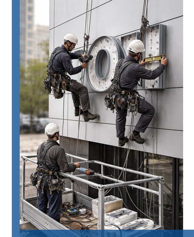 Профессиональный монтаж световых букв в Ишиме под ключ