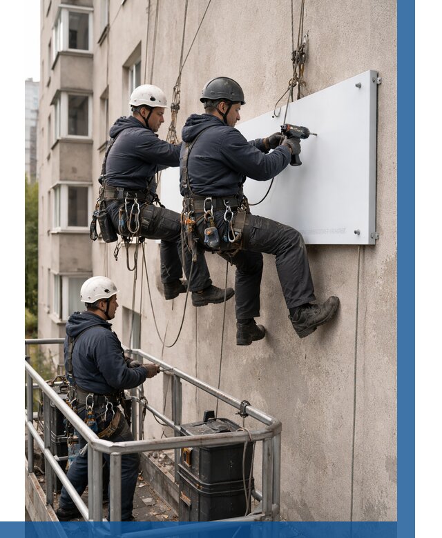 Монтаж табличек и указателей в Ишиме от 3638 р. | ВЫСОТНИК-Шм