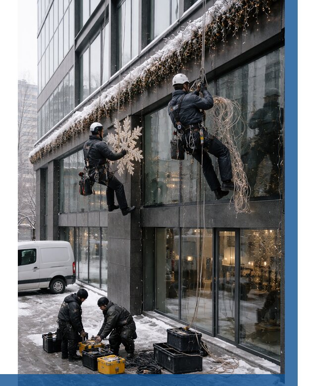 Демонтаж новогоднего оформления в Ишиме от 5716 р. | ВЫСОТНИК-Шм