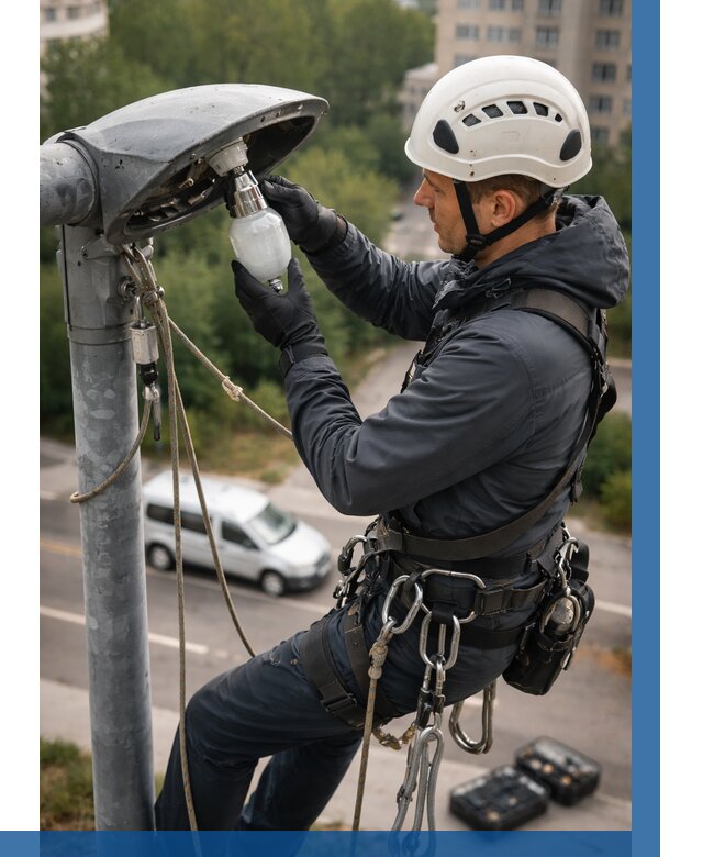 Замена ламп на высоте в Ишиме от 2598 р. | ВЫСОТНИК-Шм