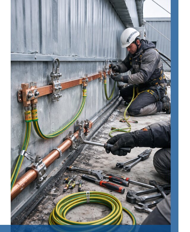 Монтаж заземления здания в Ишиме от 25983 р. | ВЫСОТНИК-Шм