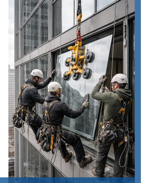 Фасадное остекление зданий под ключ в Ишиме от 10393 р. | ВЫСОТНИК-Шм