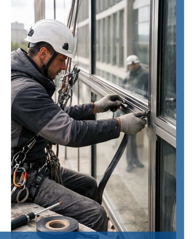 Ремонт витражных конструкций в Ишиме от 3638 р. | ВЫСОТНИК-Шм